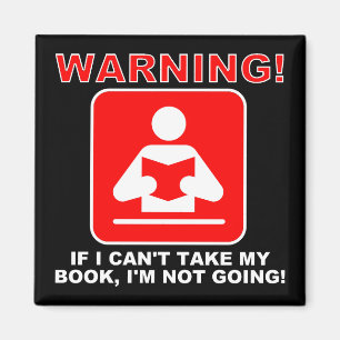 Bücherwurm Bücherliebhaber Warnung Lustiger Kühlsc Magnet