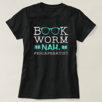 Bücherwurm-Escape-Künstler Lustiger Bibliophile Le