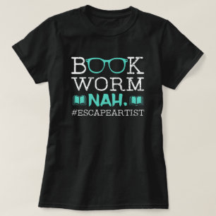 Bücherwurm-Escape-Künstler Lustiger Bibliophile Le T-Shirt