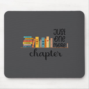 Bücherwurm-Frau liest fiktionale Romane Bibliothek Mousepad