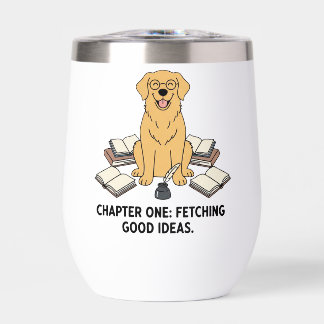 Bücherwurm Golden Retriever Schriftsteller Muse De