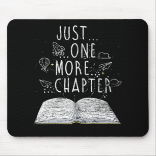 Bücherwurm nur noch ein Kapitel Lesebücher Mousepad