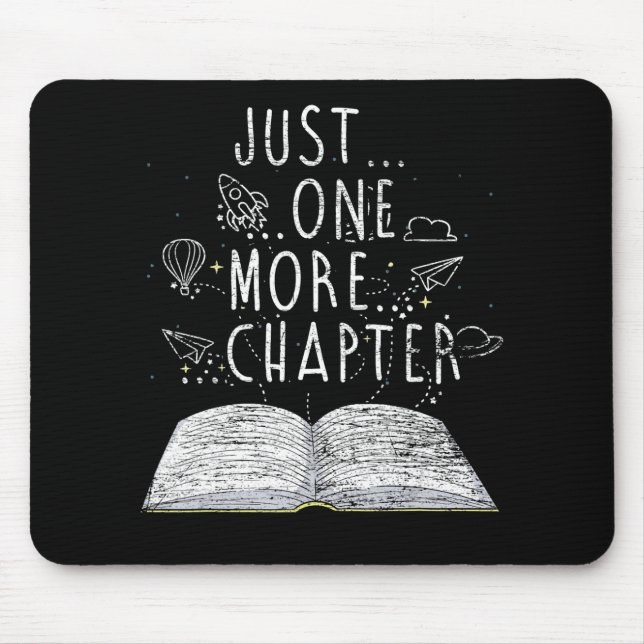 Bücherwurm nur noch ein Kapitel Lesebücher Mousepad (Vorne)