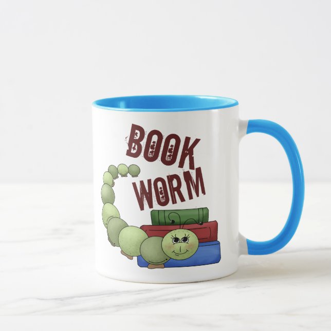 Bücherwurm Tasse (Rechts)