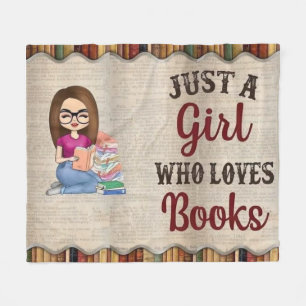 Bücherwurmprinzessin in deinem Leben Fleecedecke