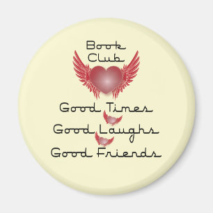 Buchgemeinschaft mit Herzentwurf Magnet