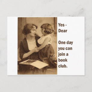 Buchgruppe Club Mutter und Tochter Postkarte