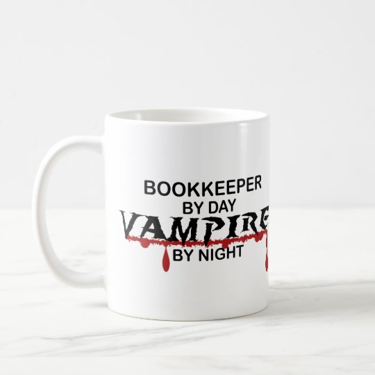 Buchhalter bis zum Tag, Vampir bis zum Nacht Kaffeetasse