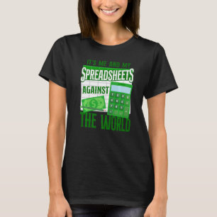 Buchhalter Buchhalterin Buchhaltungs Tabelle Vinta T-Shirt