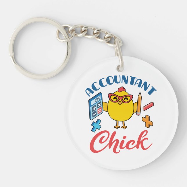 Buchhalter Buchhaltung CPA Abschluss Frauen Schlüsselanhänger (Vorderseite)