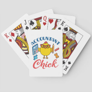 Buchhalter Buchhaltung CPA Abschluss Frauen Spielkarten
