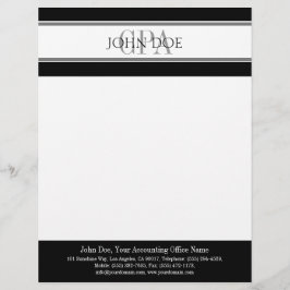 Buchhalter CPA-Briefkopf bringt BusinessCard Briefkopf