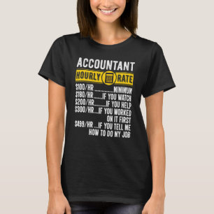 Buchhalter Geschenke schneiden Zahlen ist mein Car T-Shirt