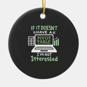 Buchhalter haben eine Pivot-Tabelle Keramik Ornament
