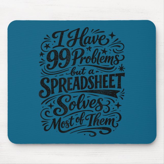 Buchhalter Humor Tabellenkalkulation Datenanalyst Mousepad (Vorne)