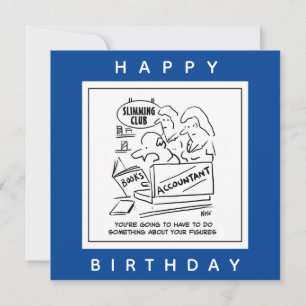 Buchhalter Karos in einem Slimming Club Karte