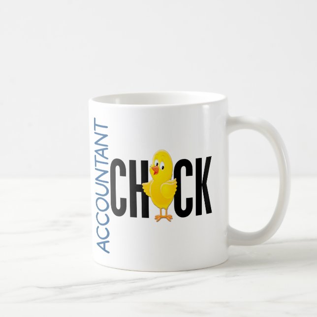 Buchhalter-Küken Kaffeetasse (Rechts)