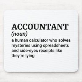 Buchhalter Leben - Funny Definition Mousepad