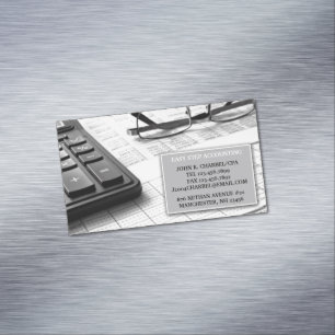Buchhalter Magnetische Visitenkarte