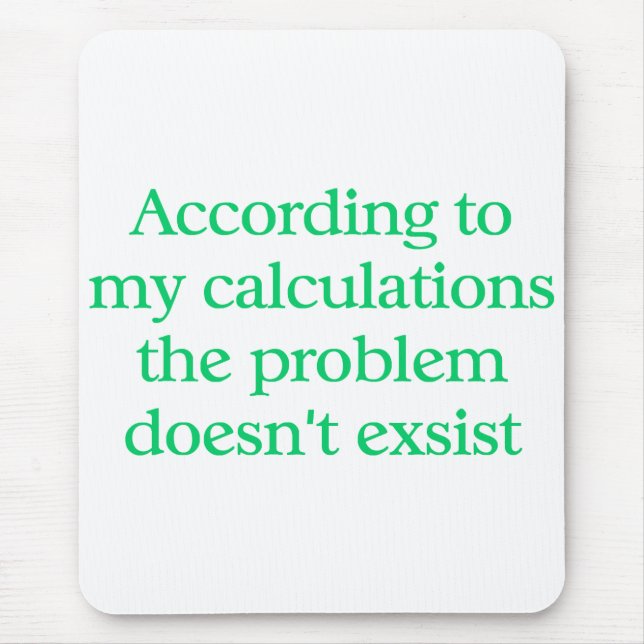 Buchhalter-Mausunterlage Mousepad (Vorne)