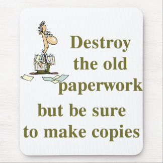 Buchhalter-Mausunterlage Mousepad