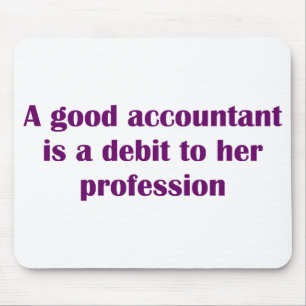 Buchhalter-Mausunterlage Mousepad