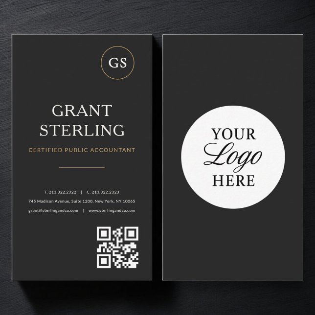 Buchhalter-QR-Code-Logo Professionell Visitenkarte (Von Creator hochgeladen)
