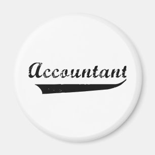 Buchhalter Sportstyle-Text Magnet