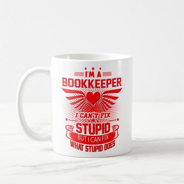 Buchhalter-Tasse, Buchhalter-Kaffee-Tassen-lustige Kaffeetasse (Links)