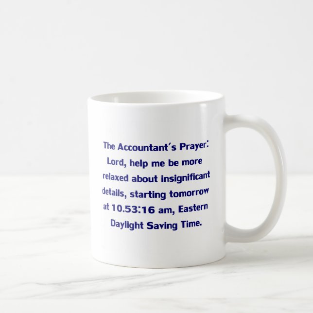 Buchhalter-Tassen Kaffeetasse (Rechts)