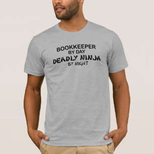 Buchhalter tödliches Ninja bis zum Nacht T-Shirt