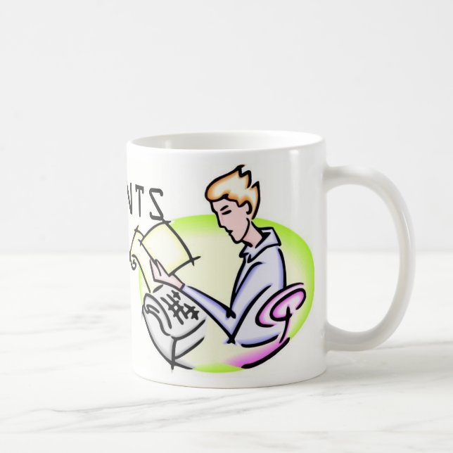 BUCHHALTER tun es, ohne ihre Balance zu verlieren Kaffeetasse (Rechts)