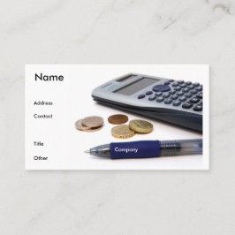 Buchhalter-Visitenkarte Visitenkarte