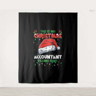 Buchhalter Weihnachtsbeleuchtung Pajama Shirt Wandteppich