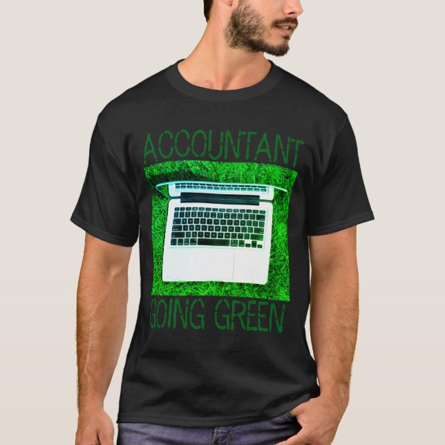 Buchhalter wird grünes T-Shirt  (Vorderseite)