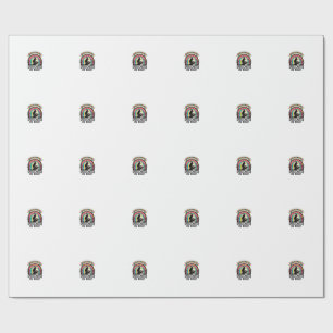 Buchhalterin Hexe Retro Halloween Buchhaltungsdesi Geschenkpapier