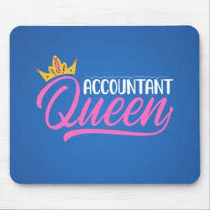 Buchhalterin-Königin-Mauspad Mousepad