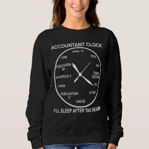 Buchhaltszeit für die Rechnungslegungsmänner der C Sweatshirt