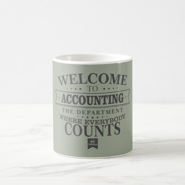 Buchhaltung ist, wo jeder zählt! Tasse (Mittel)