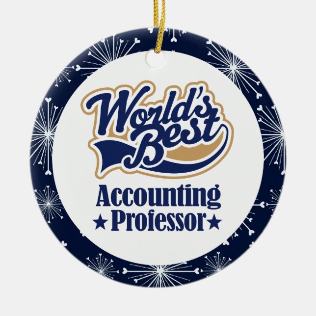 Buchhaltungs-Professor Gift Ornament (Vorne)