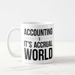Buchhaltungs-Tasse ist es Kaffeetasse