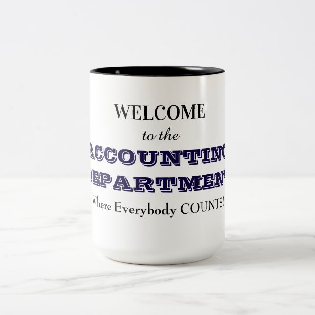 BUCHHALTUNGS-TASSE ZWEIFARBIGE TASSE (Mittel)