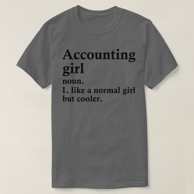 BuchhaltungsGirl Funny Accountant Definition T-Shirt (Design vorne)