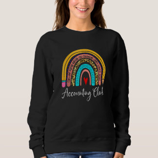 Buchhaltungskaufmann Leopard Regenbogen Buchhaltun Sweatshirt