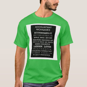 Buchhaltungsnamen motivierend Plakat T-Shirt