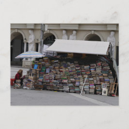 Buchhändler in Skopje, Nordmakedonien Postkarte