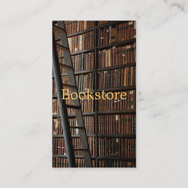 Buchhandlungs-Visitenkarte Visitenkarte (Vorderseite)