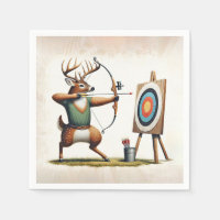 Buchhirsche mit Bow und Pfeil