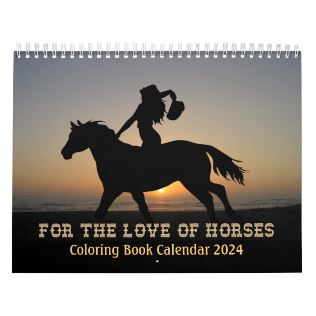 Buchkalender für Pferde 2024 Kalender (Titelbild)