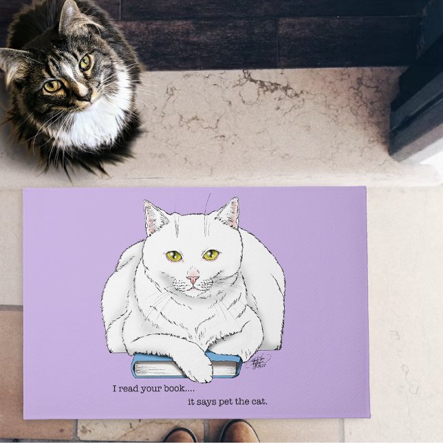 Buchkatze Fußmatte (Von Creator hochgeladen)